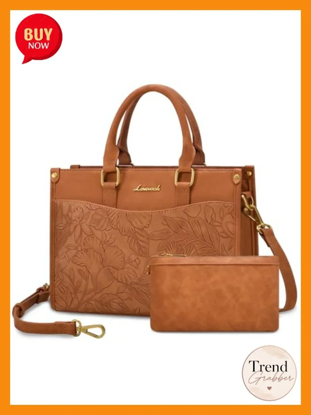 PU Leather Satchel Tote Handbag Crossbody Shoulder Bag with Zipper